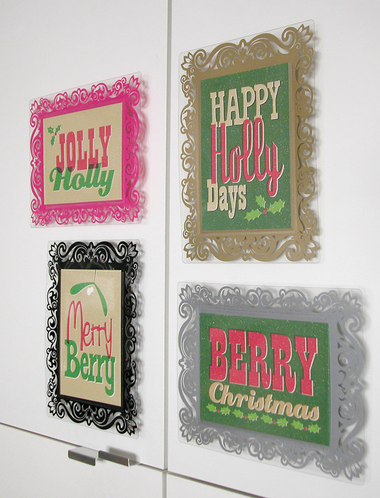 Artsux frames with christmas messages